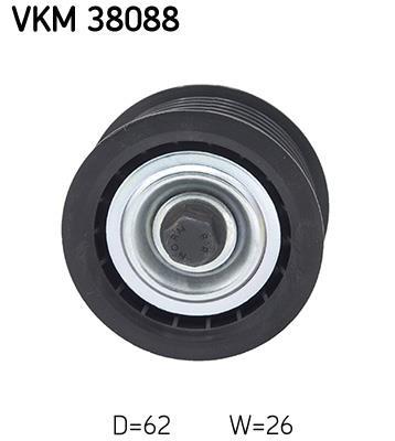 Galet enrouleur de courroie d'accessoire SKF ref. VKM 38088